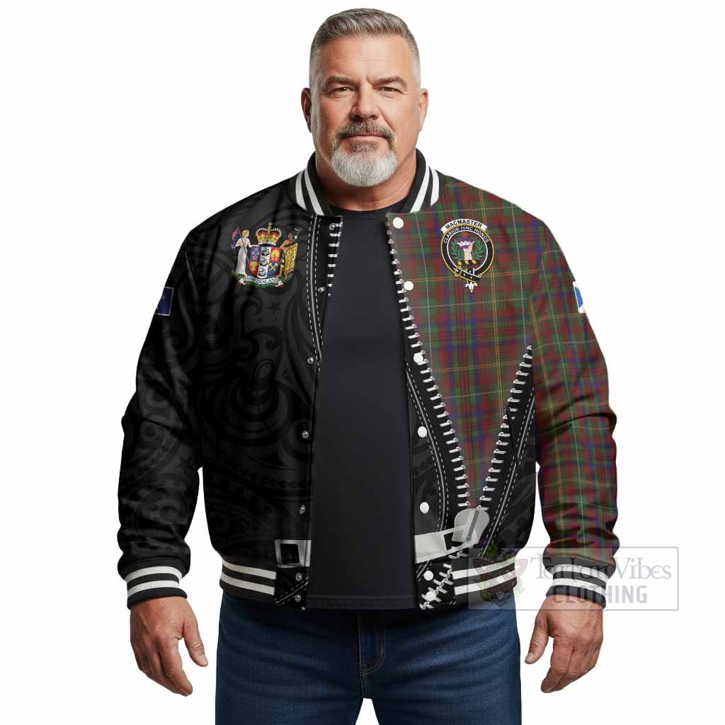 MacMaster (McMaster) Tartan Baseball Jacket New Zealand Pattern Unique Zipper Stylized