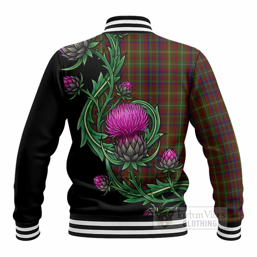 MacMaster (McMaster) Tartan Baseball Jacket Resilient Scottish Thistle - Tartan Vibes Clothing