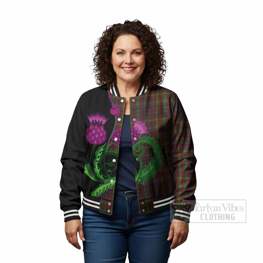 MacMaster (McMaster) Tartan Baseball Jacket Traditional Scottish Thistle