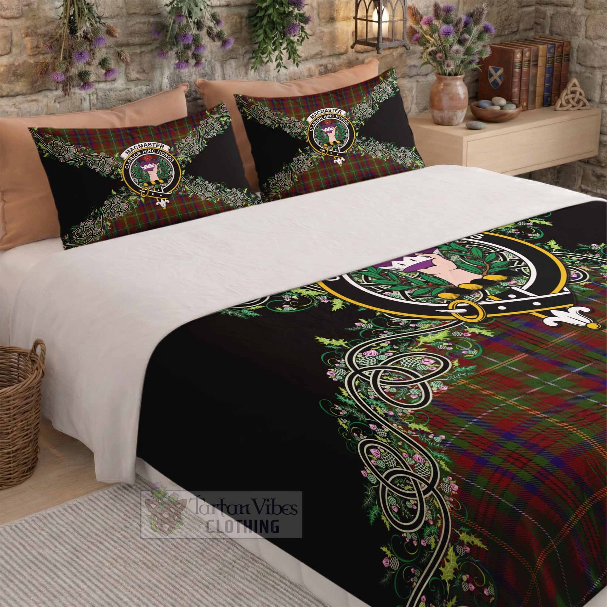 MacMaster (McMaster) Tartan Bedding Set Thistle Scottish Spirit