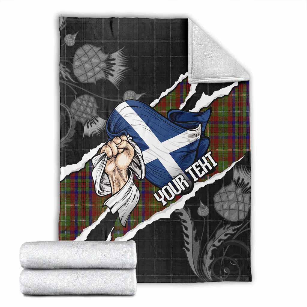 MacMaster (McMaster) Tartan Blanket Hands with Scotland National Flags X-Large 59 x 79 inches 150 x 200 cm - Tartan Vibes Clothing