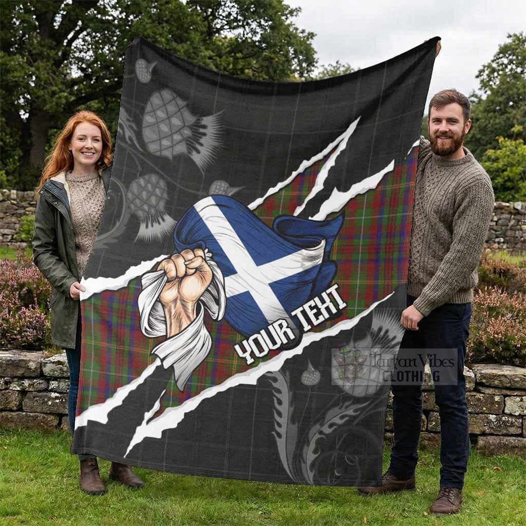 MacMaster (McMaster) Tartan Blanket Hands with Scotland National Flags - Tartan Vibes Clothing