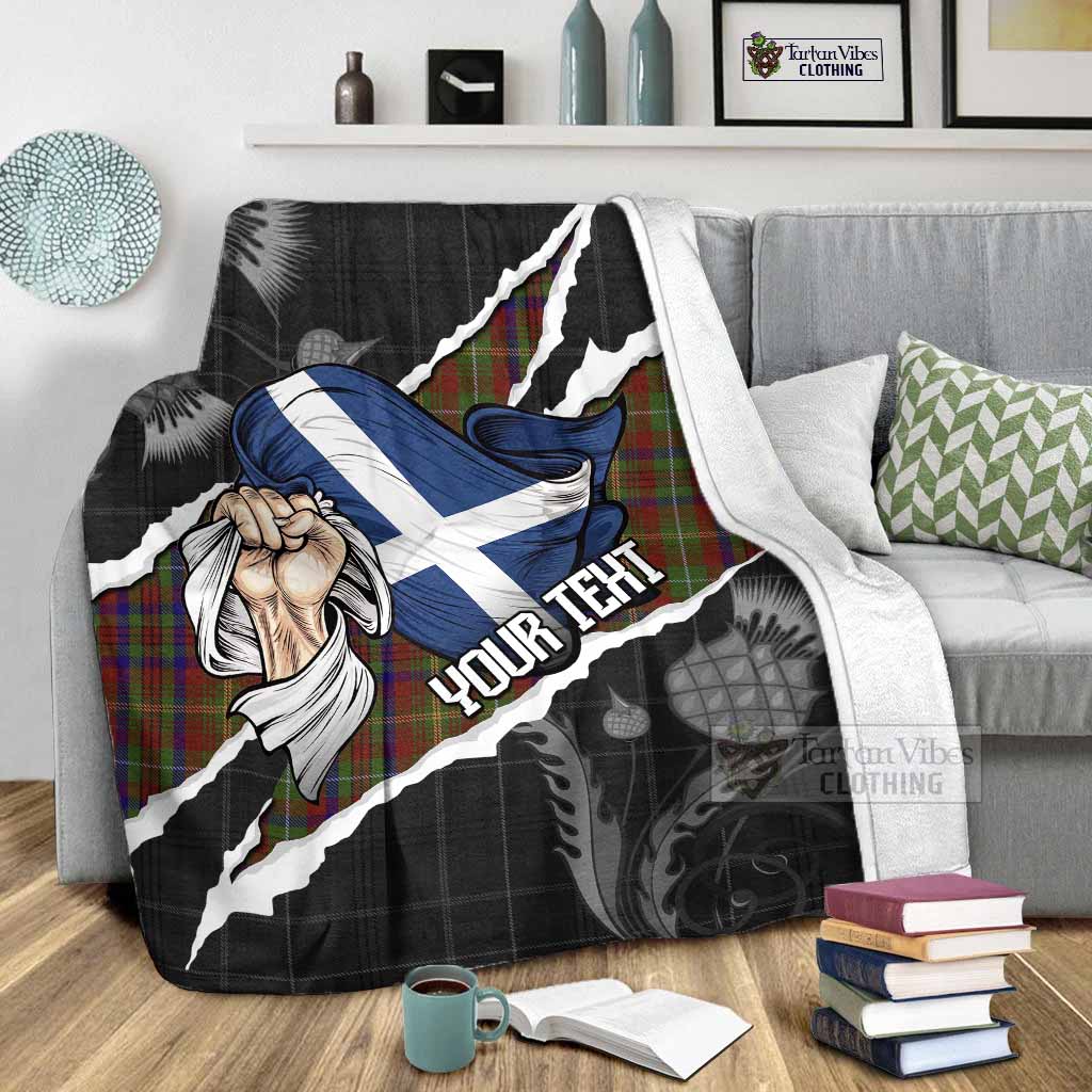MacMaster (McMaster) Tartan Blanket Hands with Scotland National Flags - Tartan Vibes Clothing