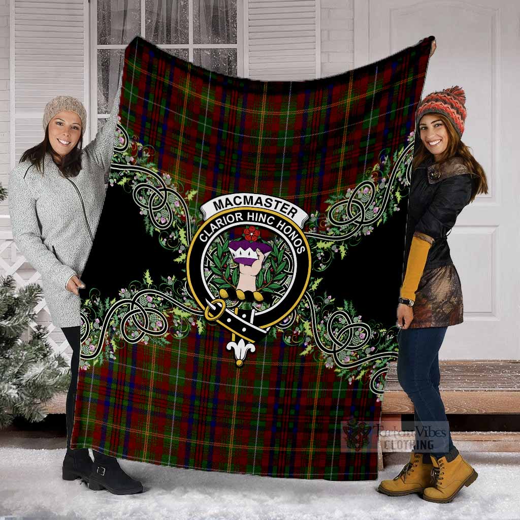 MacMaster (McMaster) Tartan Blanket Thistle Scottish Spirit - Tartan Vibes Clothing