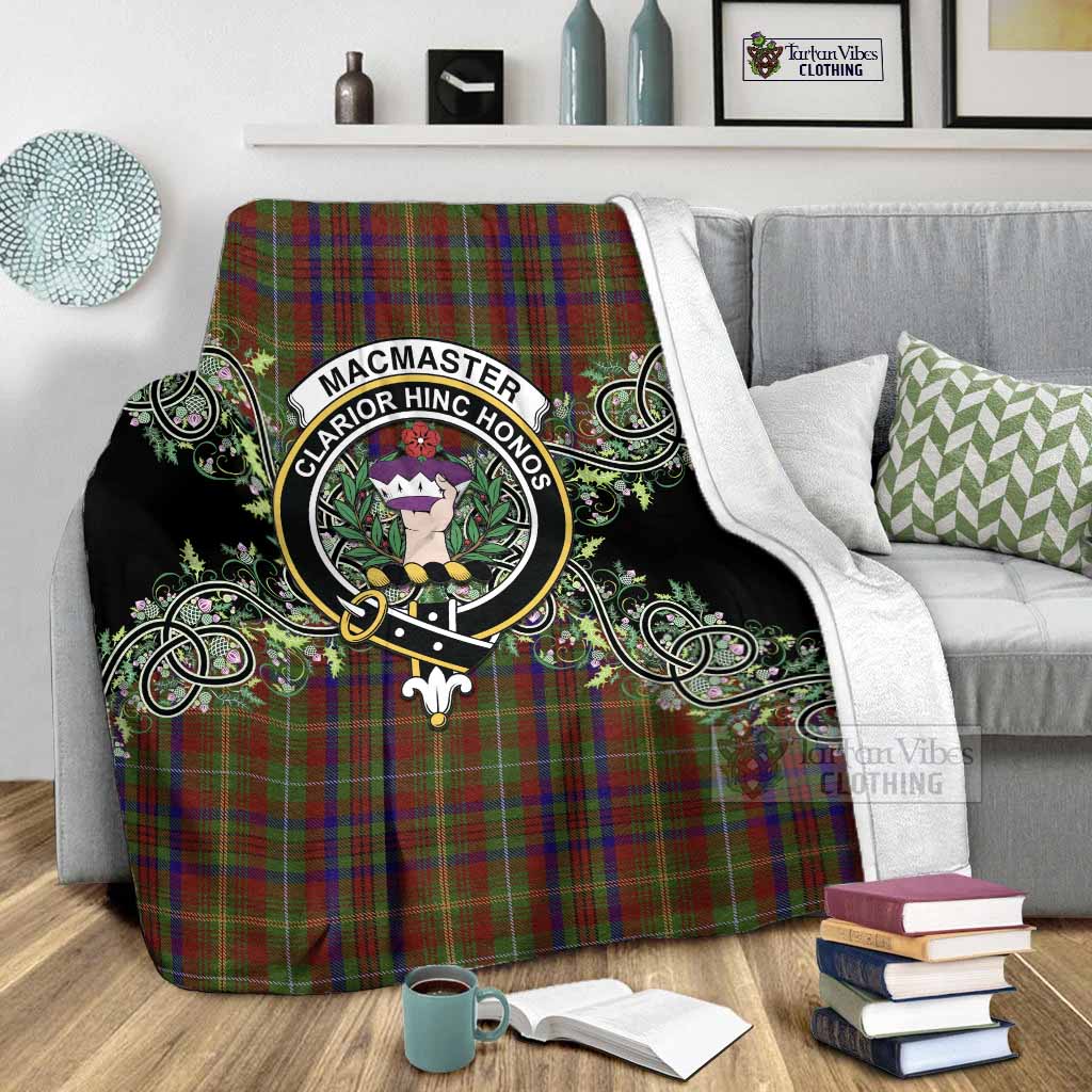 MacMaster (McMaster) Tartan Blanket Thistle Scottish Spirit - Tartan Vibes Clothing