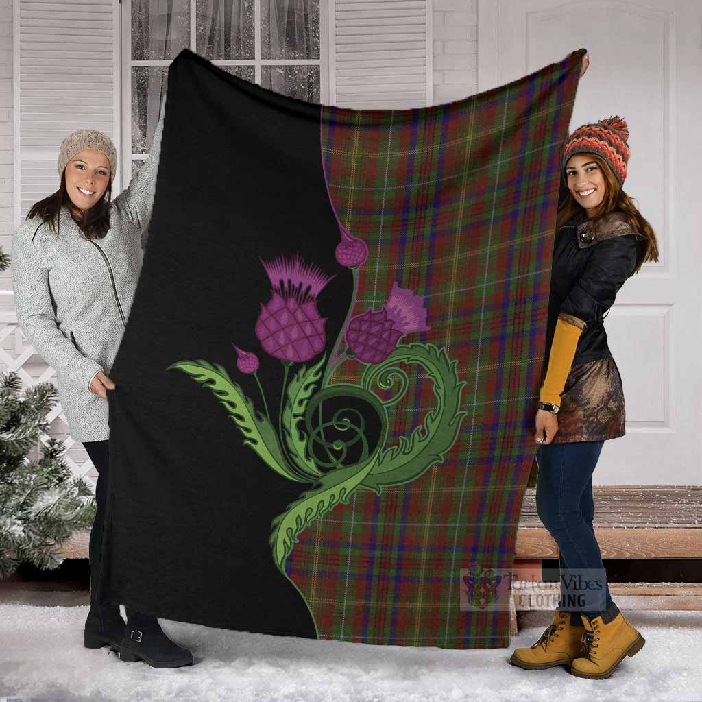 MacMaster (McMaster) Tartan Blanket Traditional Scottish Thistle - Tartan Vibes Clothing
