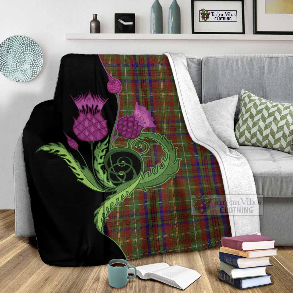 MacMaster (McMaster) Tartan Blanket Traditional Scottish Thistle - Tartan Vibes Clothing
