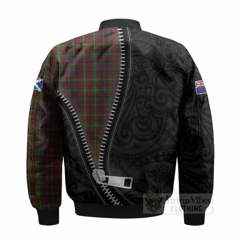MacMaster (McMaster) Tartan Bomber Jacket New Zealand Pattern Unique Zipper Stylized - Tartan Vibes Clothing