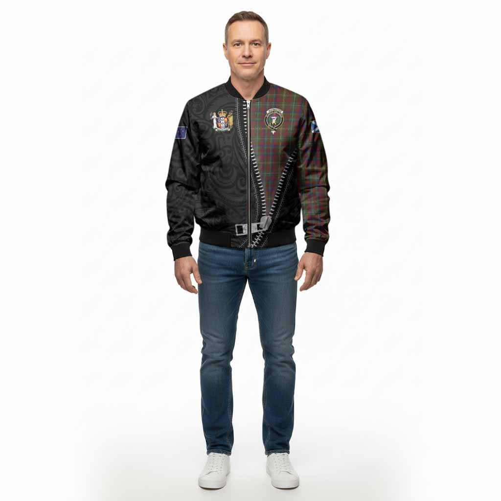 MacMaster (McMaster) Tartan Bomber Jacket New Zealand Pattern Unique Zipper Stylized - Tartan Vibes Clothing