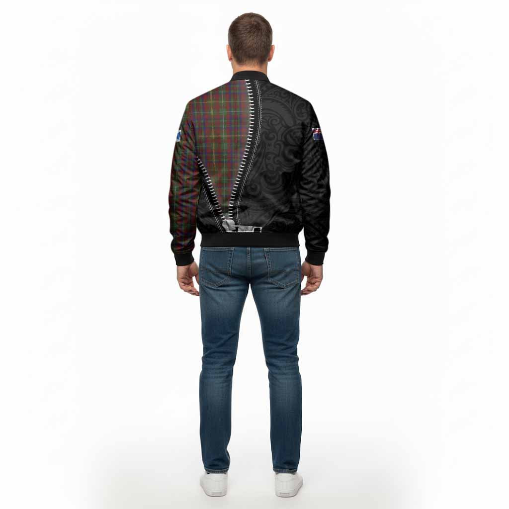 MacMaster (McMaster) Tartan Bomber Jacket New Zealand Pattern Unique Zipper Stylized - Tartan Vibes Clothing