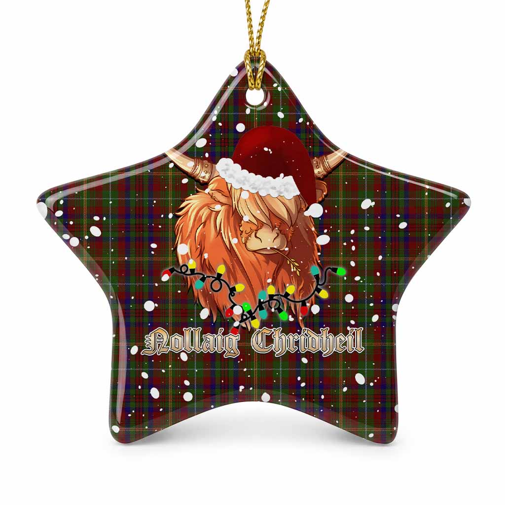 MacMaster (McMaster) Tartan Ceramic Star Ornament Mister Coo - Highlander Decor 1 Piece - Tartan Vibes Clothing