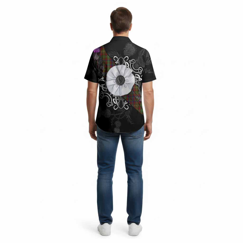 MacMaster (McMaster) Tartan Cotton Hawaiian Shirt Jacobite White Rose - Tartan Vibes Clothing