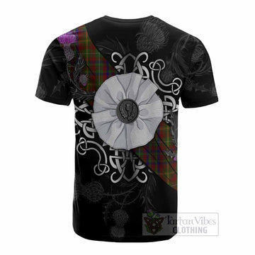 MacMaster (McMaster) Tartan Cotton T-shirt Jacobite White Rose - Tartan Vibes Clothing