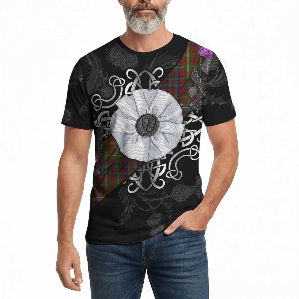 MacMaster (McMaster) Tartan Cotton T-shirt Jacobite White Rose - Tartan Vibes Clothing
