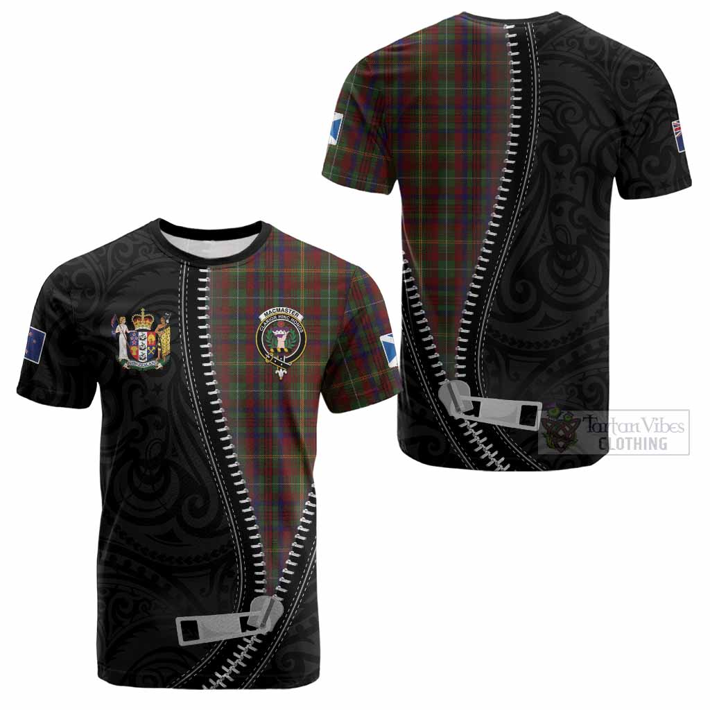 MacMaster (McMaster) Tartan Cotton T-shirt New Zealand Pattern Unique Zipper Stylized