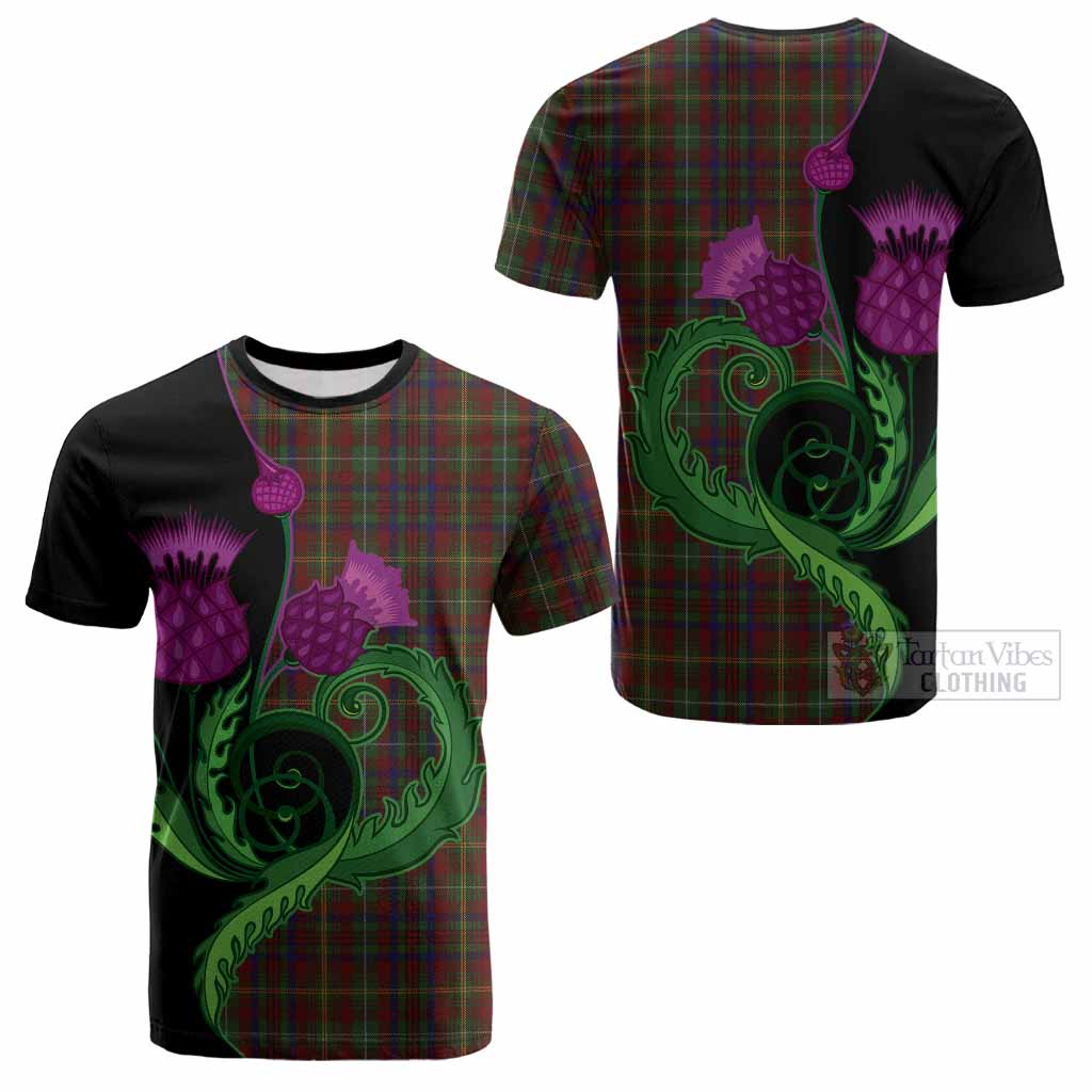 MacMaster (McMaster) Tartan Cotton T-shirt Traditional Scottish Thistle