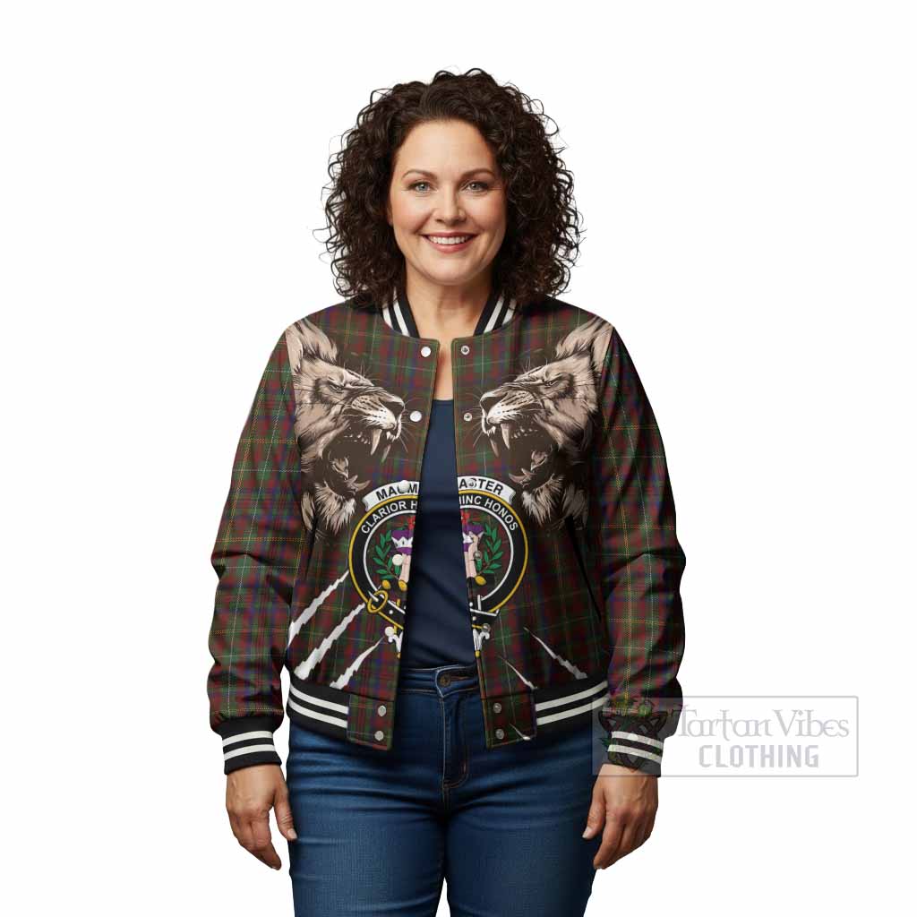 MacMaster (McMaster) Tartan Crest Baseball Jacket Ferocious Lion Style