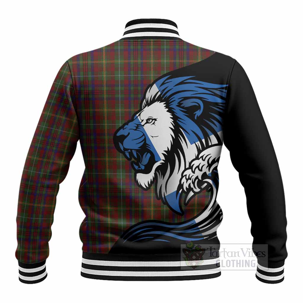 MacMaster (McMaster) Tartan Crest Baseball Jacket Scottish Golden Lions Wave Flow - Tartan Vibes Clothing
