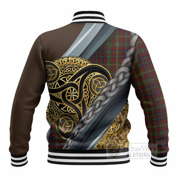 MacMaster (McMaster) Tartan Crest Baseball Jacket Scottish Triskele Celtic