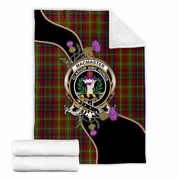 MacMaster (McMaster) Tartan Crest Blanket Scottish Thistle Spirit X-Large 59 x 79 inches 150 x 200 cm - Tartan Vibes Clothing