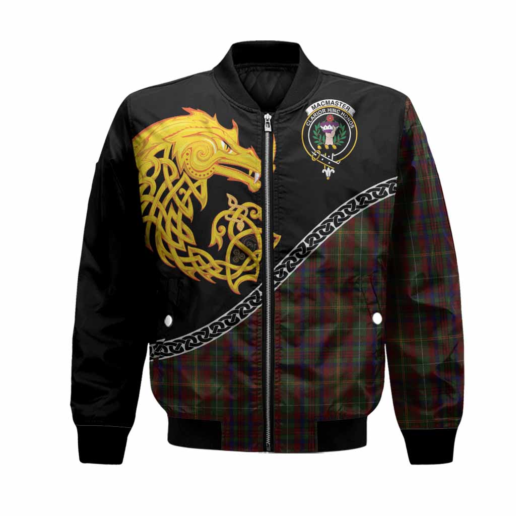 MacMaster (McMaster) Tartan Crest Bomber Jacket Legendary Dragon Knot Half Style