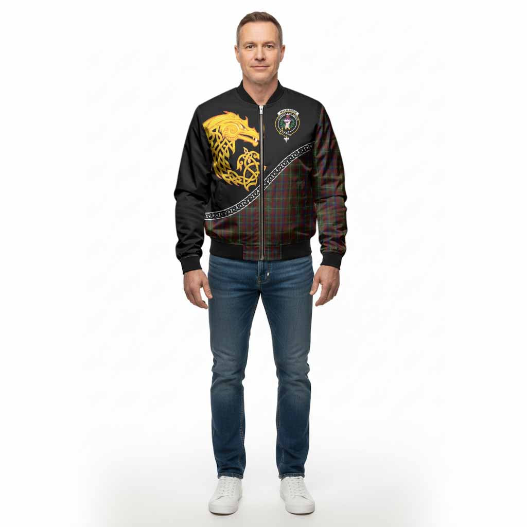 MacMaster (McMaster) Tartan Crest Bomber Jacket Legendary Dragon Knot Half Style