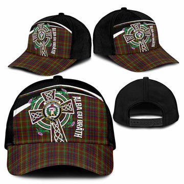 MacMaster (McMaster) Tartan Crest Classic Cap Scottish Thistle Celtic Cross Alba Gu Brath - Tartan Vibes Clothing