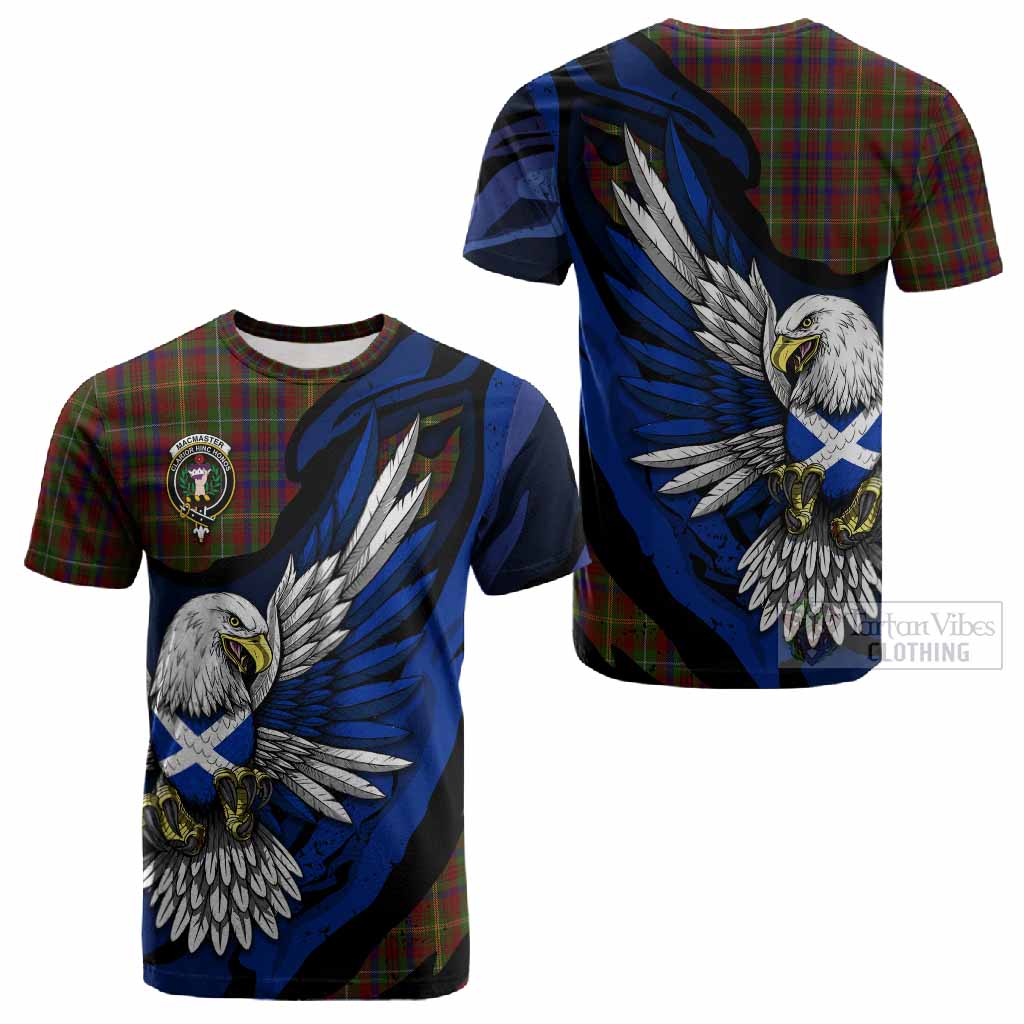 MacMaster (McMaster) Tartan Crest Cotton T-shirt Scottish Eagle Grunge Style - Tartan Vibes Clothing