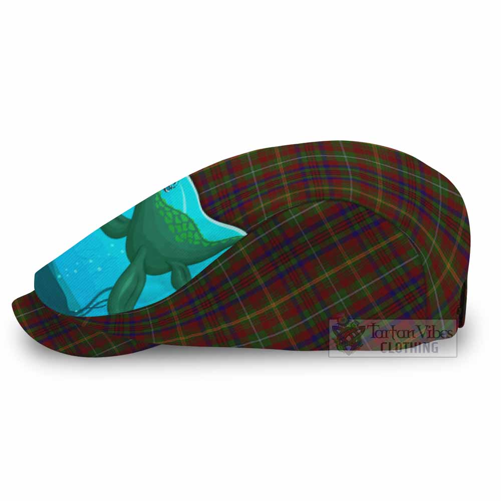 MacMaster (McMaster) Tartan Crest Flat Cap, Jeff Cap Nessie Under Water