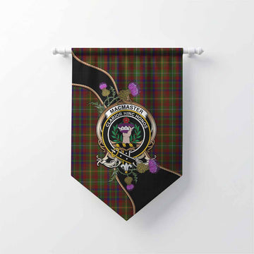MacMaster (McMaster) Tartan Crest Gonfalon Scottish Thistle Spirit Chevron - Tartan Vibes Clothing