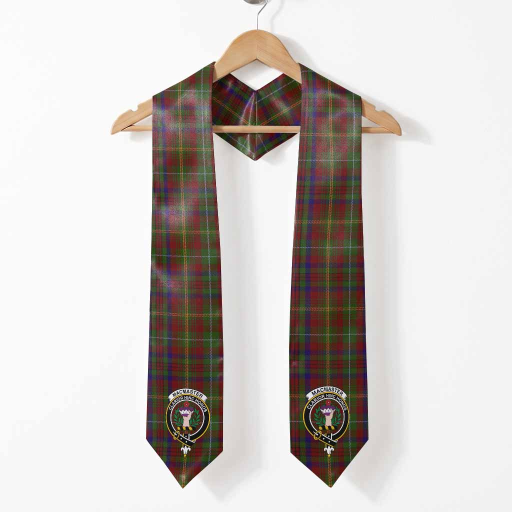 MacMaster (McMaster) Tartan Crest Graduation Stole One Size - 72" x 5" - Tartan Vibes Clothing