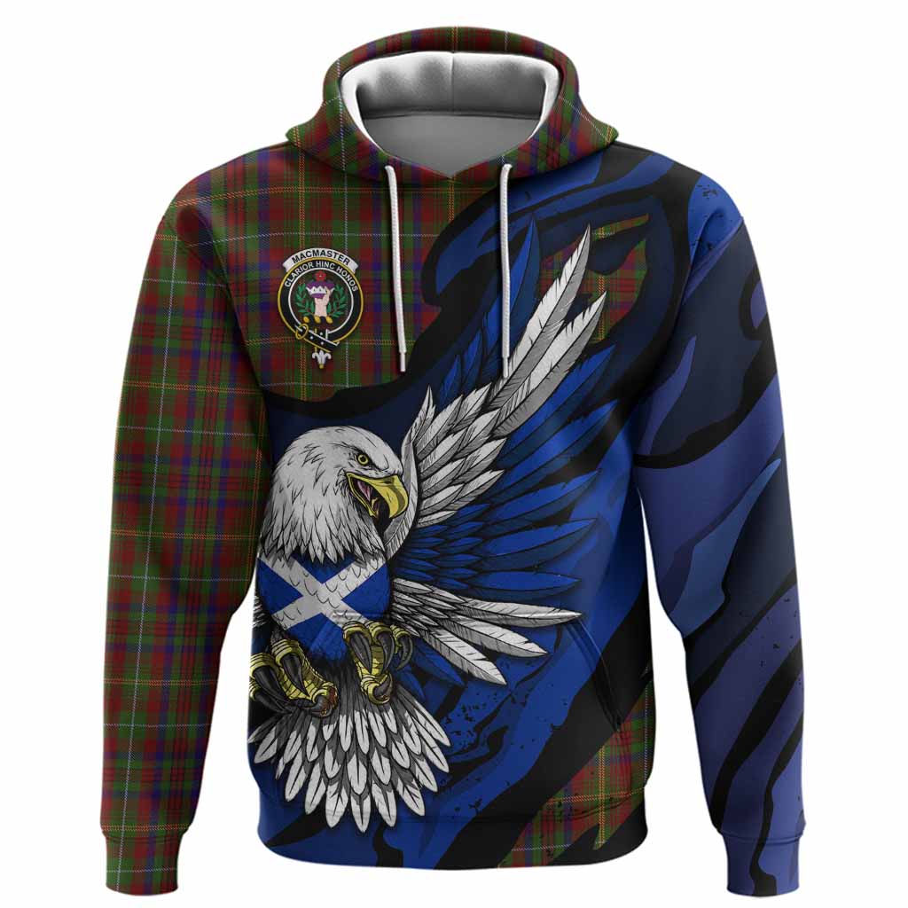 MacMaster (McMaster) Tartan Crest Hoodie Scottish Eagle Grunge Style Pullover Hoodie - Tartan Vibes Clothing