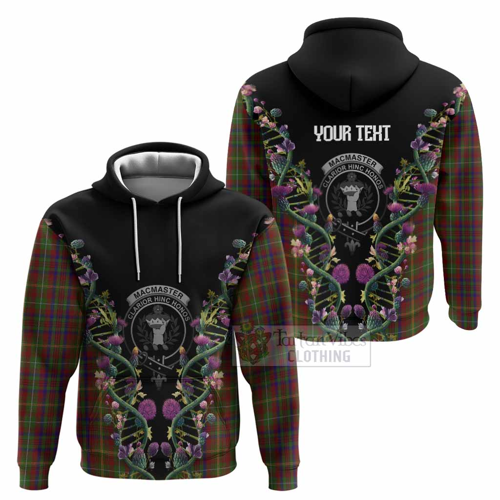 MacMaster (McMaster) Tartan Crest Hoodie Scottish Heritage Thistle DNA