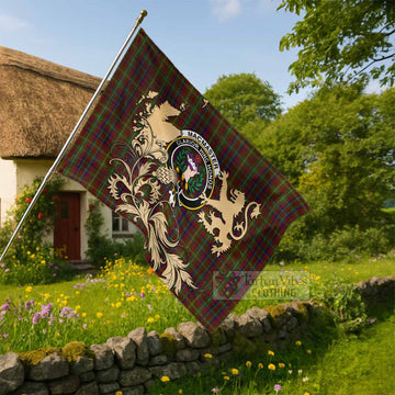 MacMaster (McMaster) Tartan Crest House Flag with Scottish Iconic Symbols - Tartan Vibes Clothing