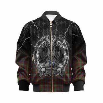 MacMaster (McMaster) Tartan Crest Kid Bomber Jacket Celtic Odin's Raven Legacy