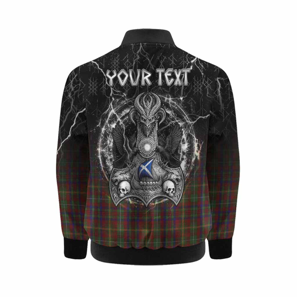 MacMaster (McMaster) Tartan Crest Kid Bomber Jacket Celtic Odin's Raven Legacy Kid - Tartan Vibes Clothing