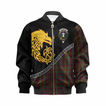 MacMaster (McMaster) Tartan Crest Kid Bomber Jacket Legendary Dragon Knot Half Style