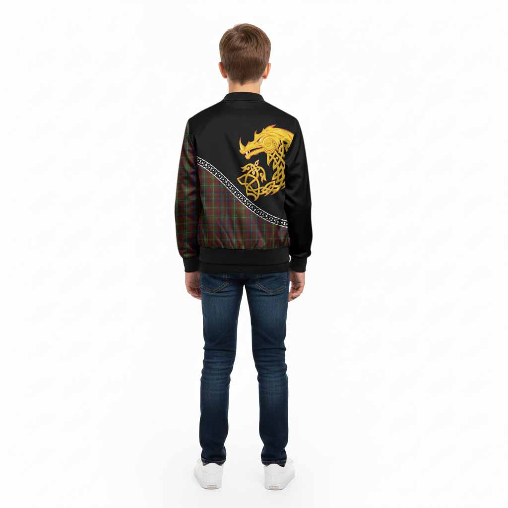 MacMaster (McMaster) Tartan Crest Kid Bomber Jacket Legendary Dragon Knot Half Style - Tartan Vibes Clothing