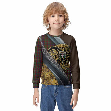 MacMaster (McMaster) Tartan Crest Kid Knitted Sweatshirt Scottish Triskele Celtic