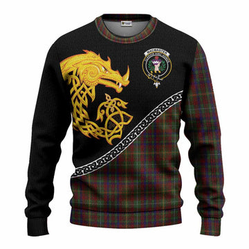 MacMaster (McMaster) Tartan Crest Knitted Sweater Legendary Dragon Knot Half Style