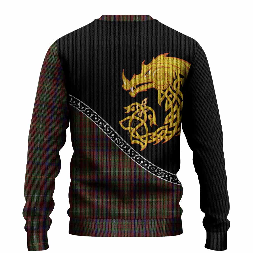 MacMaster (McMaster) Tartan Crest Knitted Sweater Legendary Dragon Knot Half Style