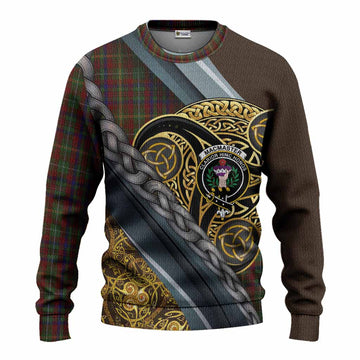 MacMaster (McMaster) Tartan Crest Knitted Sweater Scottish Triskele Celtic