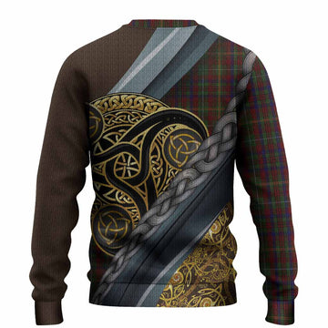 MacMaster (McMaster) Tartan Crest Knitted Sweater Scottish Triskele Celtic