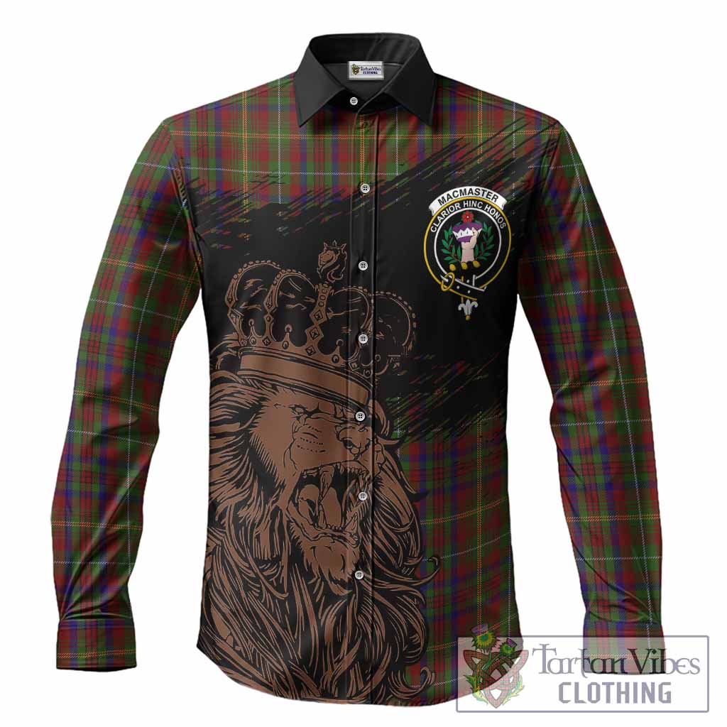 MacMaster (McMaster) Tartan Crest Long Sleeve Button Shirts Crowned Lion Heritage Style