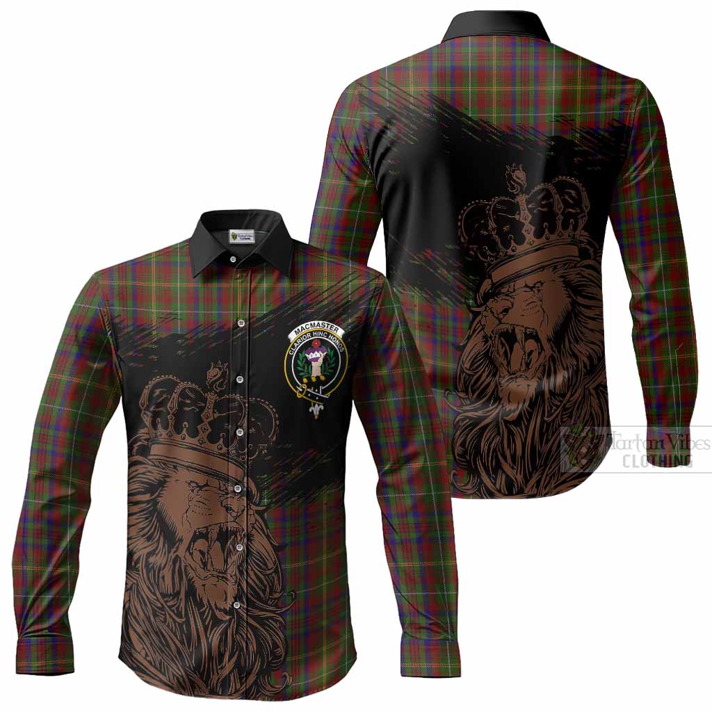 MacMaster (McMaster) Tartan Crest Long Sleeve Button Shirts Crowned Lion Heritage Style