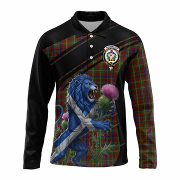 MacMaster (McMaster) Tartan Crest Long Sleeve Button Shirts Scottish Lion Rampant Thistle