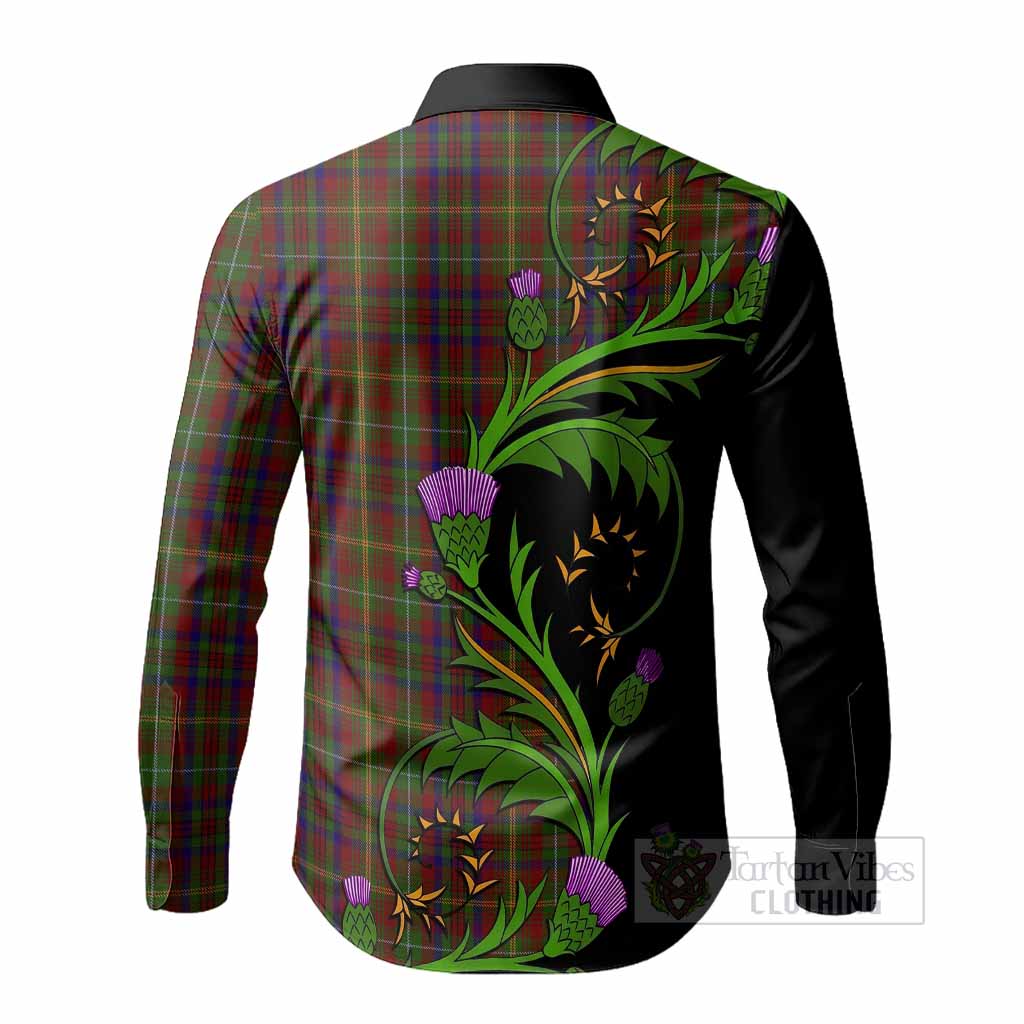 MacMaster (McMaster) Tartan Crest Long Sleeve Button Shirts Scottish Thistle Pride Heritage Art - Tartan Vibes Clothing