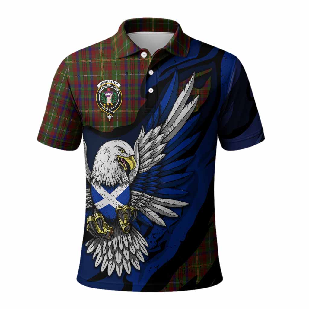 MacMaster (McMaster) Tartan Crest Polo Shirt Scottish Eagle Grunge Style Kid - Tartan Vibes Clothing