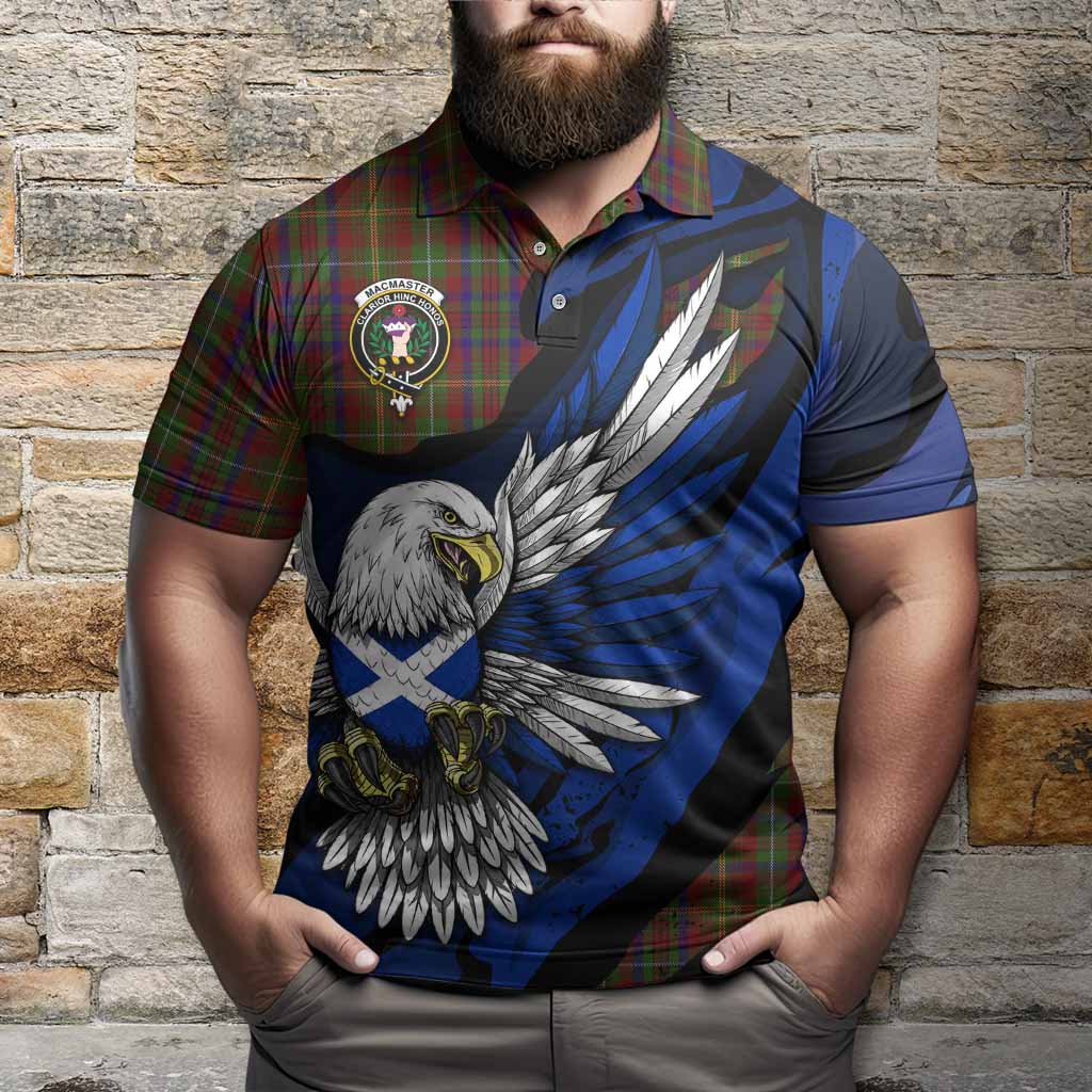 MacMaster (McMaster) Tartan Crest Polo Shirt Scottish Eagle Grunge Style - Tartan Vibes Clothing