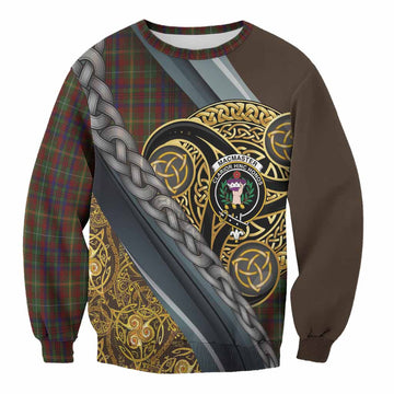 MacMaster (McMaster) Tartan Crest Sweatshirt Scottish Triskele Celtic